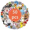 Первоклассные 50 шт. Премиальное качество Милые Высококачественные Животные Премиальное качество Наклейки Высший сорт Цветные Превосходное качество Мультяшные Высококачественные Животные