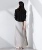 Nano Universe Satin Bias Long Narrow Size S Gray Skirt, Women's, (021), (669-5130312)