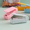 Мини-машина для запечатывания пакетов с подогревом, портативная машина для пластиковых зажимов, ручной вакуумный упаковщик, управление одним щелчком, кухонные гаджеты