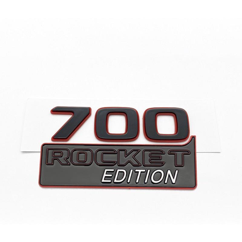 3D Color Block 900 700 ROCKET EDITION Nameplate Badge Emblem Car Trunk Sticker For Mercedes Benz Brabus G W463 W464 G500 G63 RX7