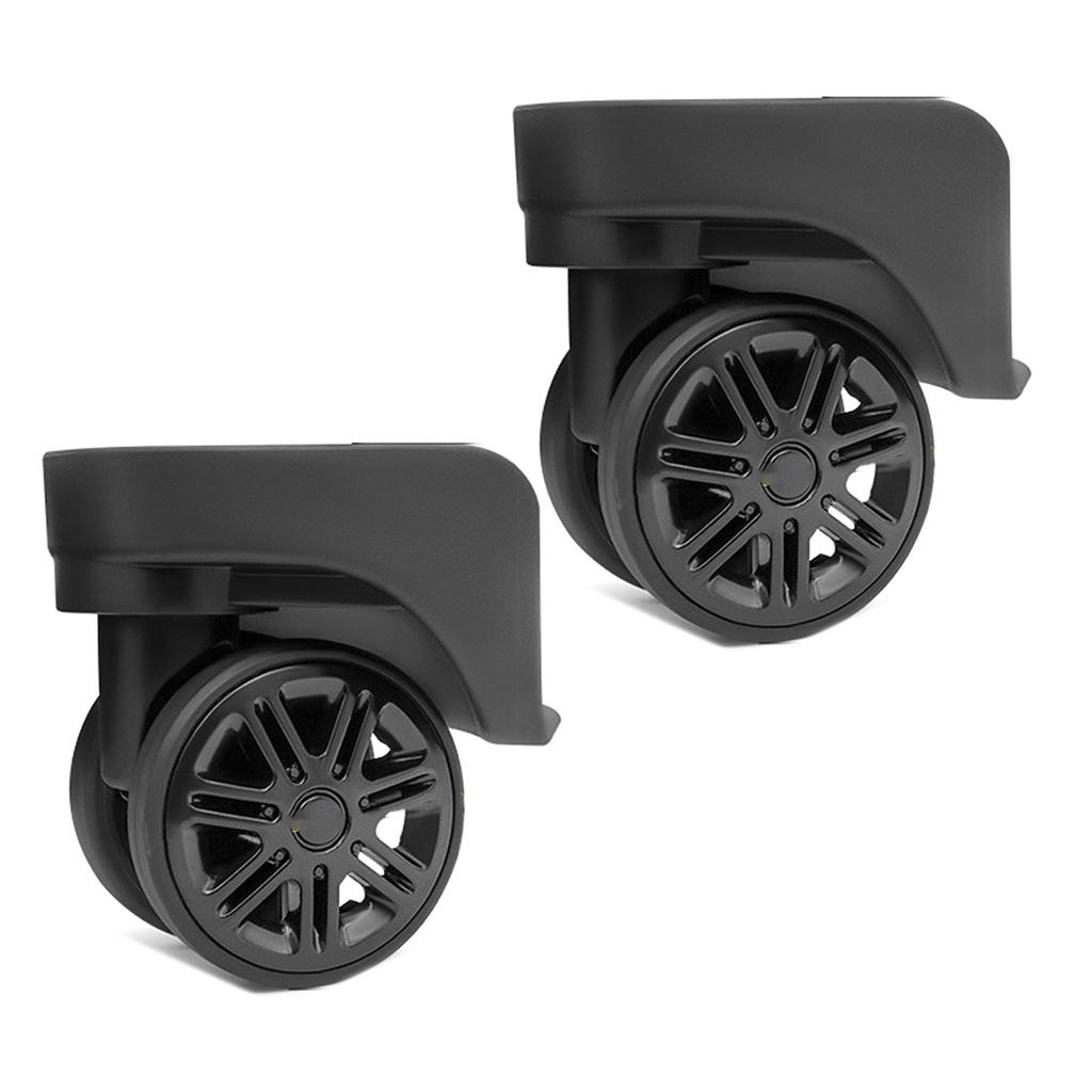 2 шт. сменные роликовые колеса для тележки, сверхпрочные роликовые колеса для багажной коробки, чемодана, поворотные на 360 градусов, бесшумные колеса