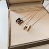 S925 Silver-Plated Light Luxury Singapore Letter H Necklace - Women's Niche Design Clavicle Chain with Unique Pendant