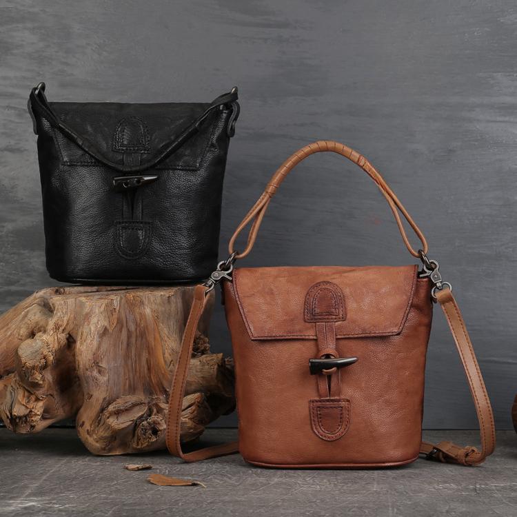 Johnature Женская сумка, винтажная сумка-мешок, универсальная сумка из натуральной кожи, изысканные сумки на плечо