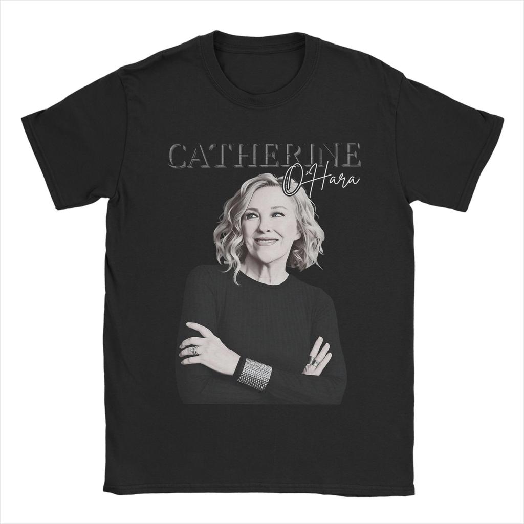 Catherine OHara TShirt for Unisex Humor Pure Cotton Tee Shirt Crewneck Short Sleeve T Shirt Birthday Gift Tops