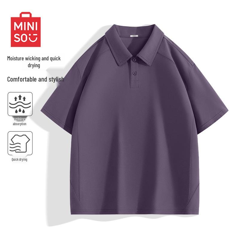 MINISO Мужская повседневная свободная рубашка-поло