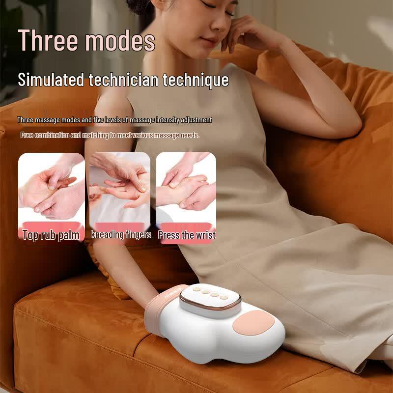 HEZHENG Hand and Finger Massager with Heat Therapy CN plug (adapter included)