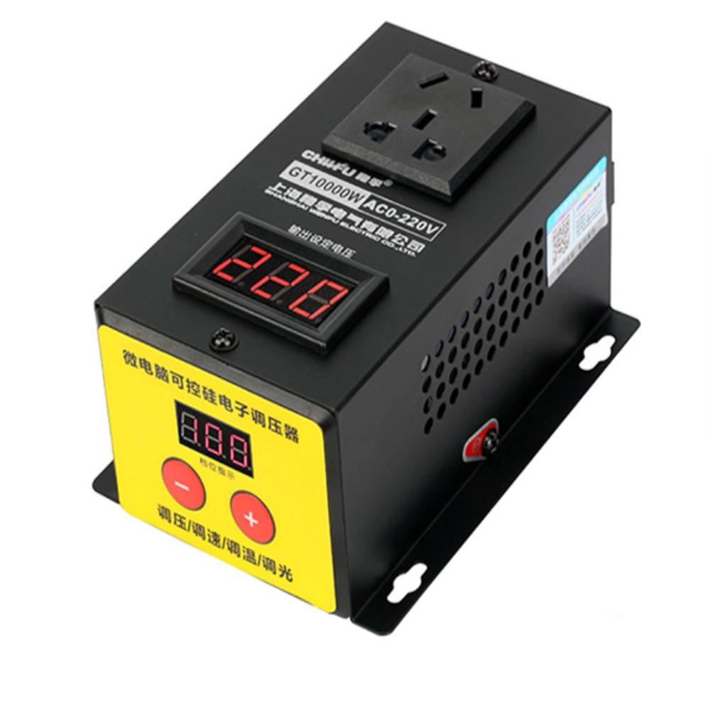 AC 220V 10000W SCR Электронные инструменты Регулятор напряжения Регулятор скорости двигателя Диммирующий диммер Термостат