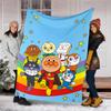 Anpanman Theme Printed Blanket - Perfect for Couch, Bed, Travel & Outdoor Use | Machine Washable, Cozy & Durable.