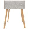 VidaXL Table de chevet Gris béton 40x40x56 cm Aggloméré