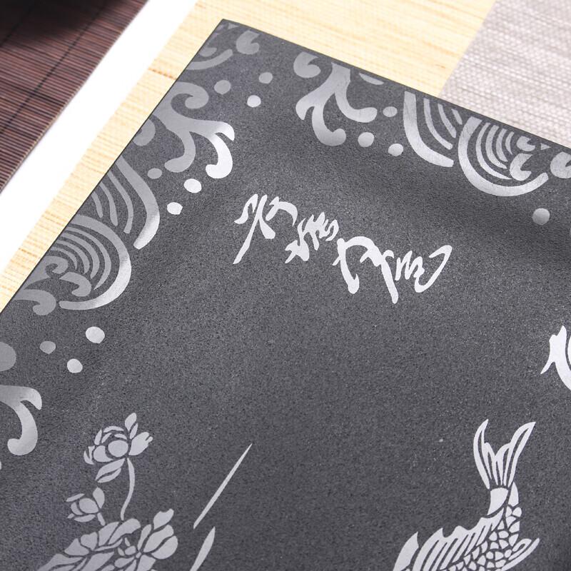 Natural Black Gold Stone Tea Tray