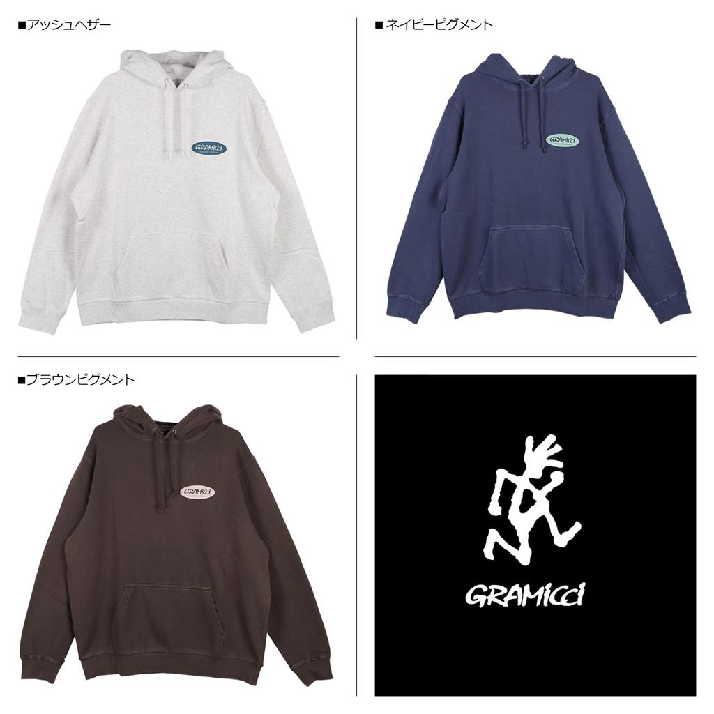 Худи с капюшоном Gramicci Original Freedom, мужское, G3FU-J079, темно-синее, размер L