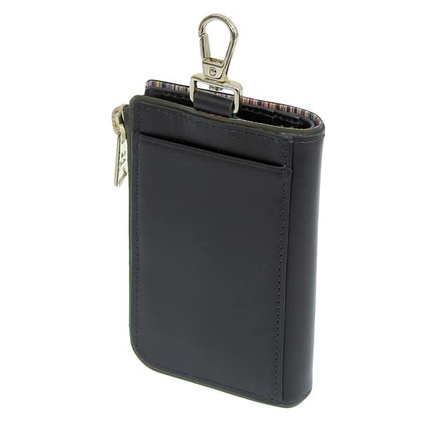 Чехол для ключей Outlet Smart Key Case с кожаным чехлом Eggplant Scan Brand BPS422 [Paul Smith] мужской, многополосный (ТЕМНО-ЗЕЛЕНЫЙ/Зеленый) [Элемент]