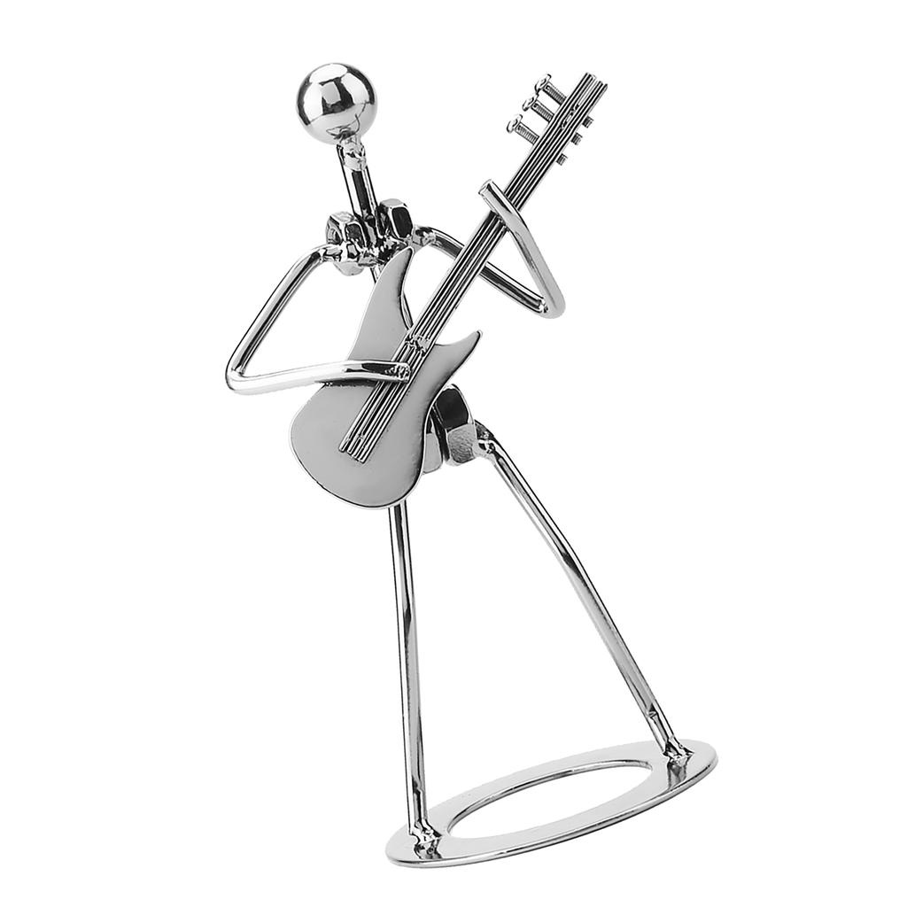 Музыкант Игрок Коллекционная Фигурка Украшения Подарочная Железная Фигурка Гитариста Украшения