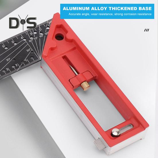 Угловая линейка для деревообработки Высокоточная конструкция с защитой от падения Широкое применение Многофункциональная угловая прецизионная угольниковая линейка для деревообработки