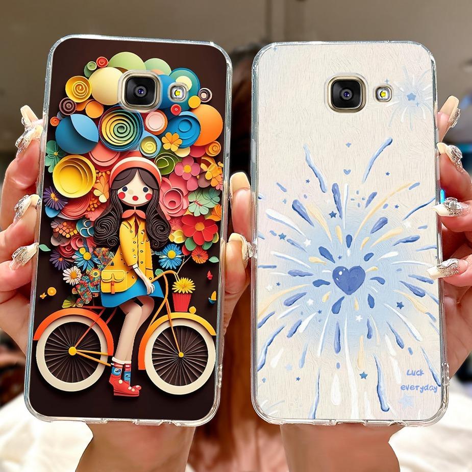 Чехол для Samsung Galaxy A5 2016 2017 Милый Кот Лев Расписная Крышка Мягкий Тонкий Чехол для Телефона Для Samsung A5 2017 2016 A510F A520F Корпус