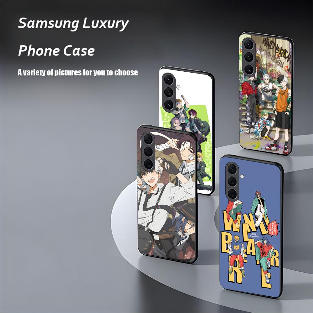 Популярный чехол для телефона в стиле аниме Wind Breaker для Samsung Galaxy S25 S24 S23 S22 S21 S20 Plus Ultra Note20 Мягкий черный