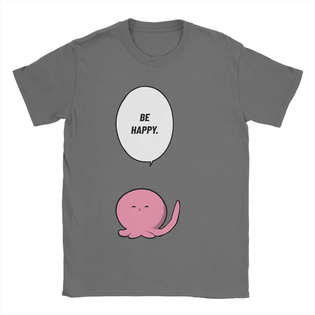 Будь счастлив Takopi Original Sin Футболка Унисекс Винтажная Хлопковая Футболка Летняя С Круглым Вырезом Харадзюку Футболка С Рисунком Одежда