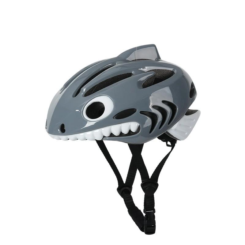 Unisex Mountain Road Bike Helmet With Ventilation EPS PC Shell Shark Gray Design Cycling Skateboarding Safety