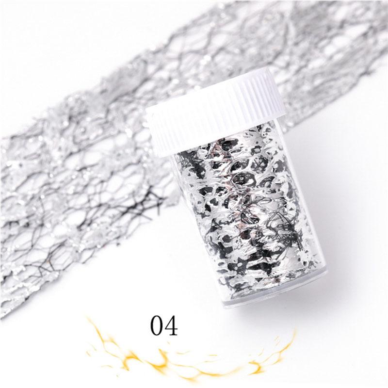 Мерцающие серебряные и золотые наклейки из алюминиевой фольги для ногтей — простые наклейки для слайдер-маникюра своими руками, легкое нанесение