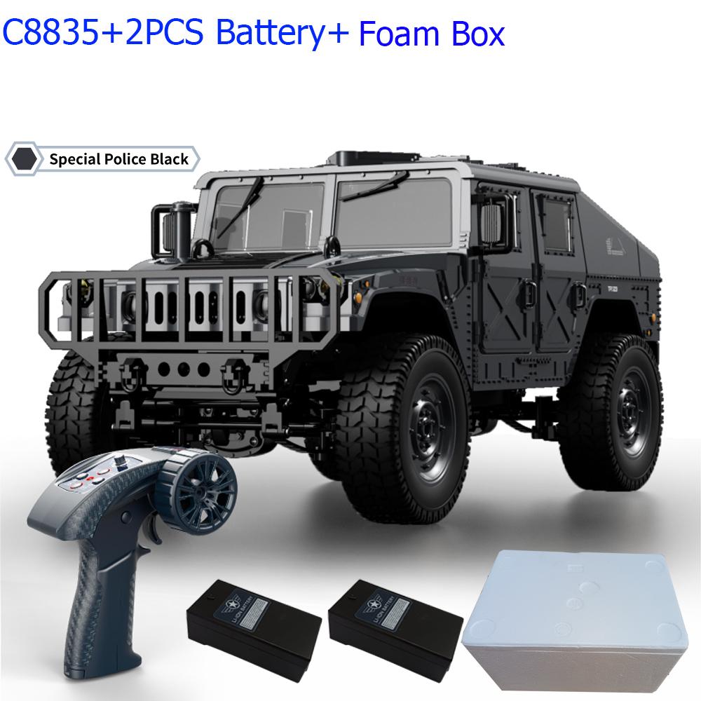 ABAH1 C8835 1:14 RC Car 2.4G Remote Control Car 4WD Off-road Climbing Simulation All-terrain RC Crawler Military Jeep JJRC RC Toys