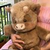 Плюшевая игрушка 'Бегущая Хайлендская Корова' 45 см, Милое Набивное Животное, Подушка-Обнимашка 'Панда', Подарок на День Рождения для Детей и Взрослых, Декор для Дома и Офиса