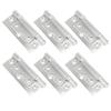 6PCS Stainless Steel Hinge Mute Door Window Flat Open Hinge Furniture Hardware Accessories