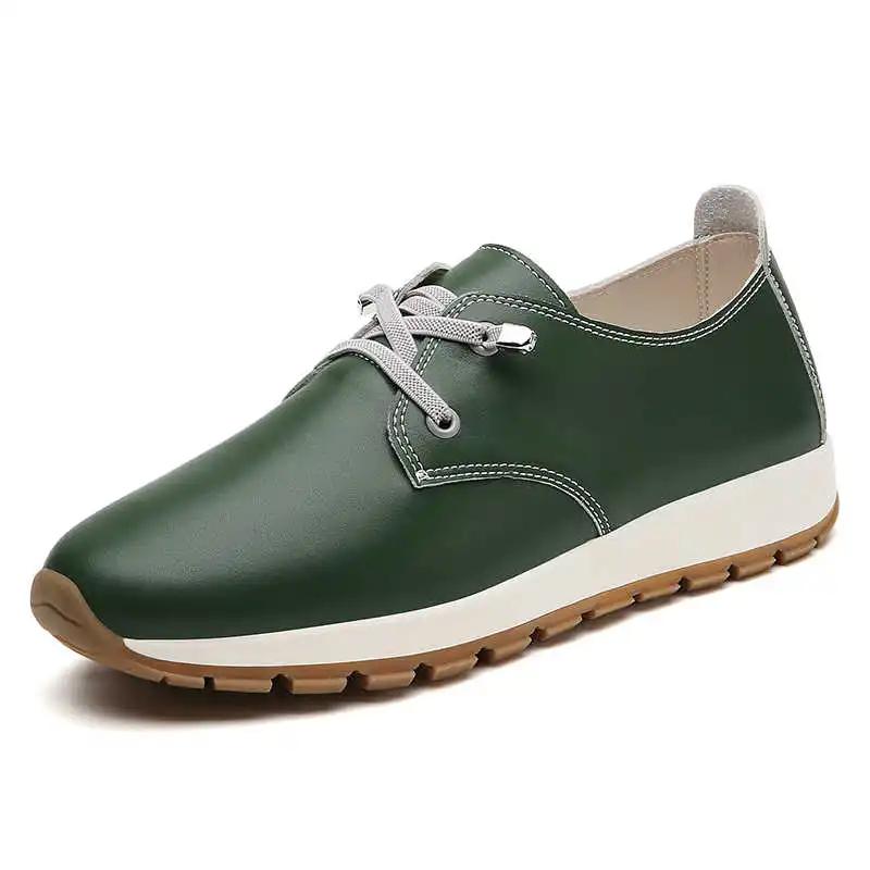 Fashion Legitimate Leather Platformed Tenis Running Loafers Kawaii Shoes Sneakers Shoes Women White Sport Brand Name Krasovka