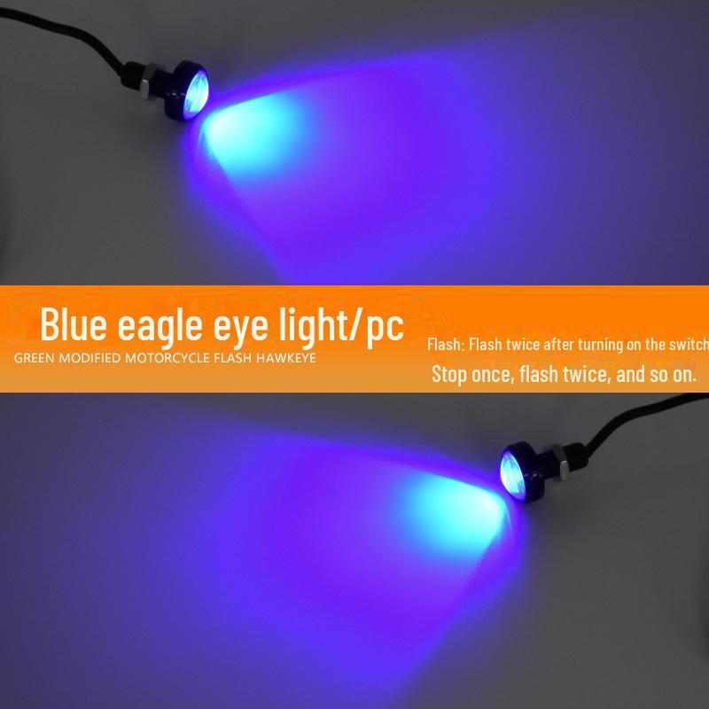 Светодиодный фонарь подсветки номерного знака мотоцикла Eagle Eye 12 В - водонепроницаемый, высокая яркость, дневной ход, стоп-сигнал