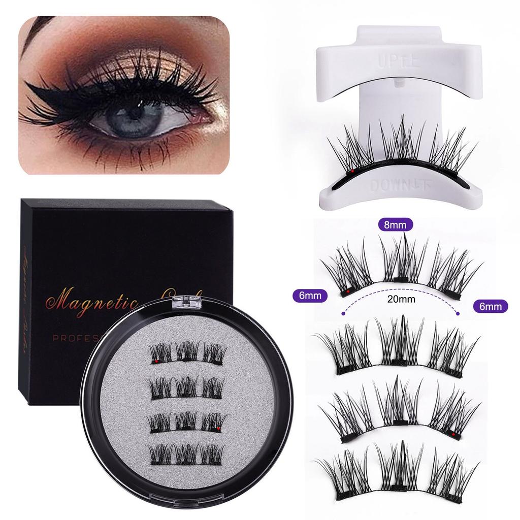 Magnetic Eyelashes, Reusable Natural False Eyelashes, Natural Extension Tape, Magnetic Thick Eyelashes.