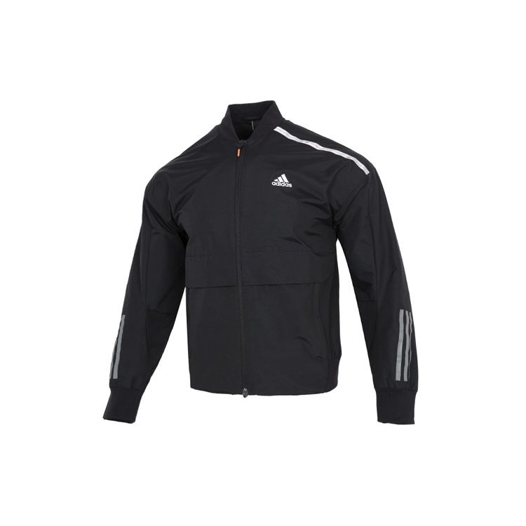 adidas Трикотажная спортивная куртка Essentials с 3 полосками, мужская верхняя одежда, черный HM5161