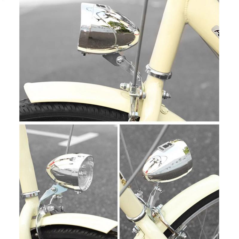 USB Зарядка Ретро Велосипедная Фара Классический Фонарь Передний для Горного Велосипеда 3 Светодиодные Лампы Велосипедное Переднее Освещение для Велосипедных Аксессуаров