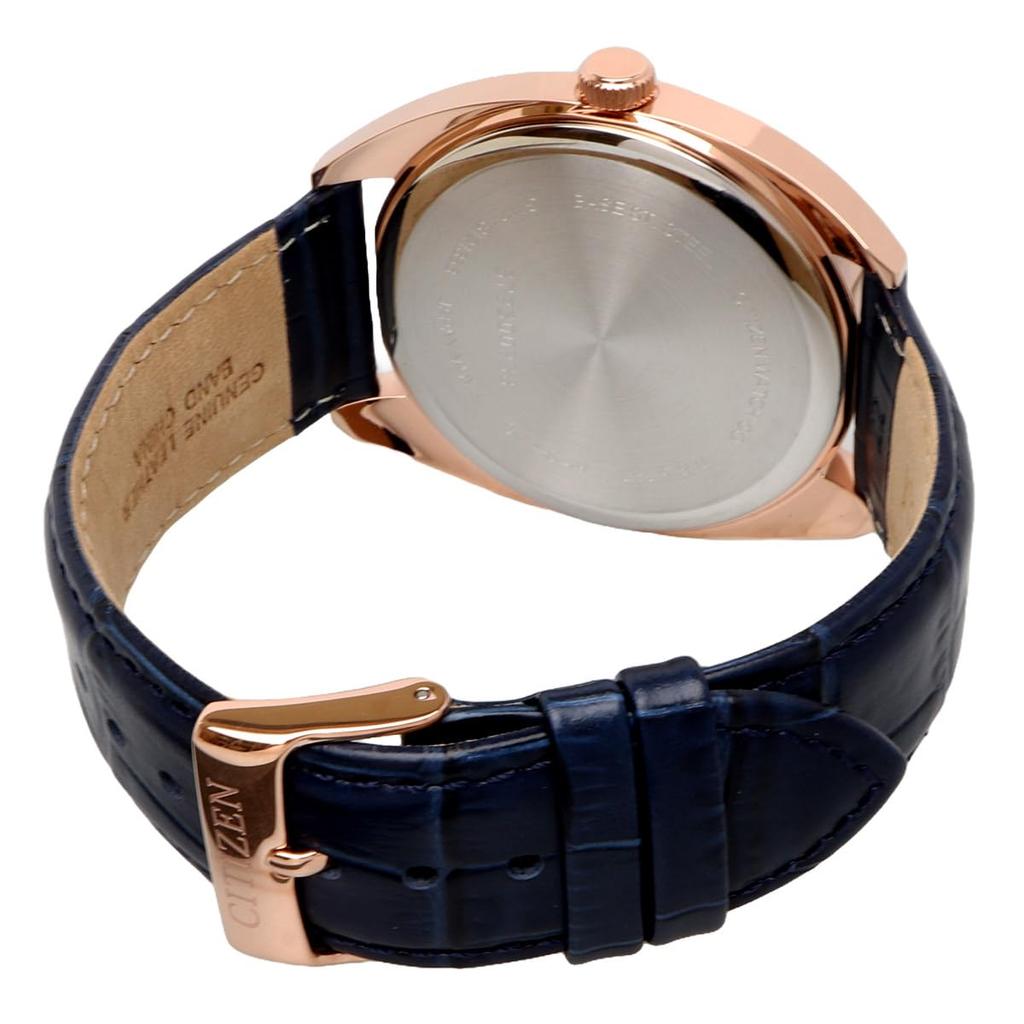 Citizen Quartz Watch Blue Dial Leather Band Overseas Model [Citizen] Men's BI5093-01L [Item]