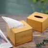Bamboo Tissue Box Holder Storage Paper Box Tissue Box Cover Car Wood Napkins Restaurant Home Decoration