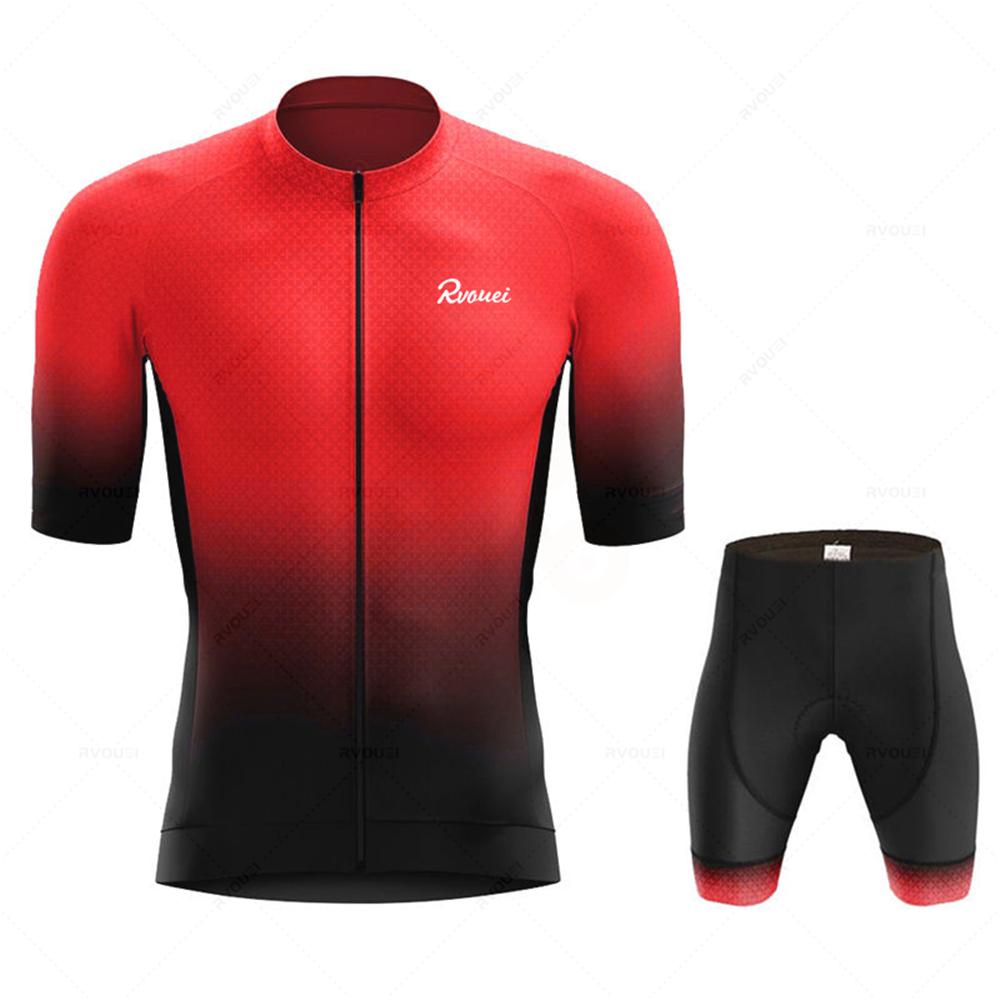 Велосипедная майка Pro Team Rvouei Мужской Комплект Bicicleta Спортивная одежда для гонок на велосипеде Дышащая одежда для горного велосипеда Спортивная одежда