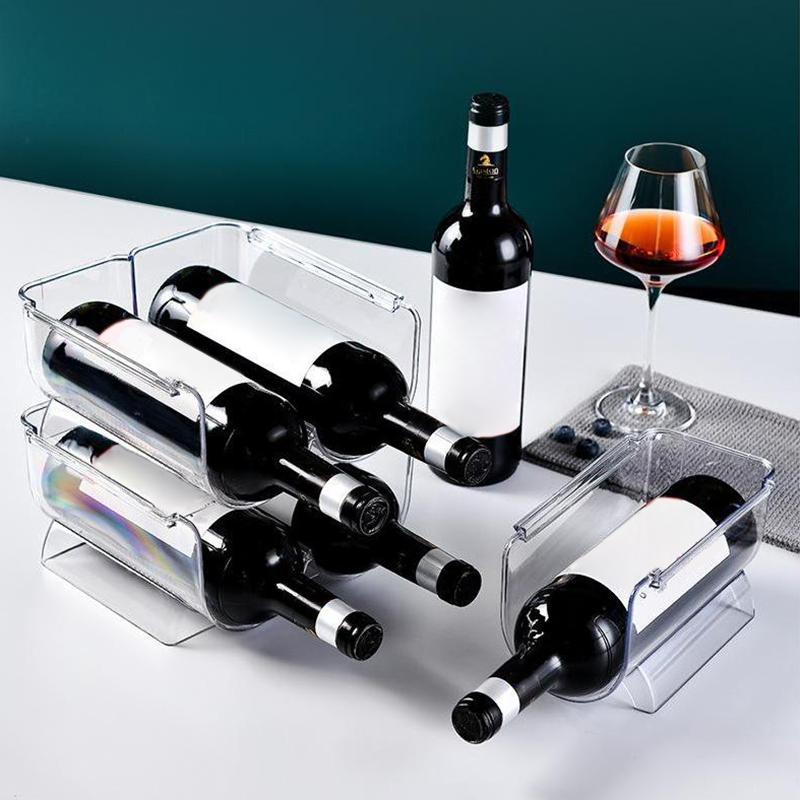 Wine Storage Rack Stackable Wine Bottle Holder Wine Cabinet Counter Holder Red Wine Storage Stand Champagne Wall Stand