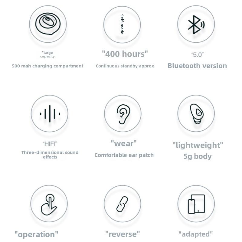 Новые Bluetooth-наушники Мини Беспроводные Ультра Долговечные Шумоподавляющие Наушники