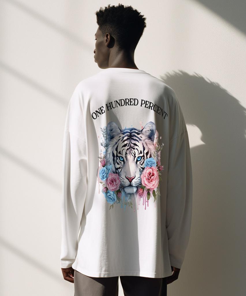 OHP Ohpxharmonia Bwhite Tiger Basic Long Sleeve T-Shirt