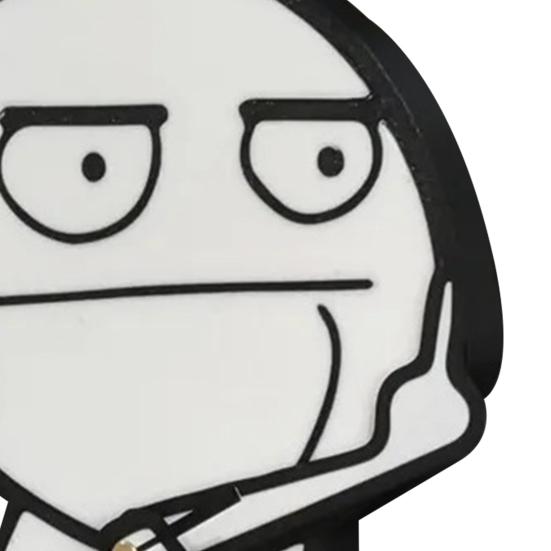 Забавные настенные часы в виде среднего пальца, простые в использовании, работающие от батареек, бесшумные, декоративные настенные часы, новинки, подарки