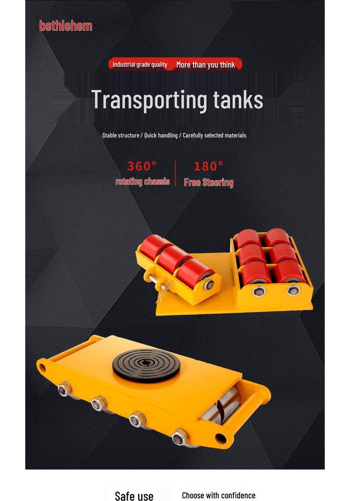 Universal 6-Ton Transport and Turning Vehicle for Heavy Objects