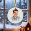 Charlie Kirk RIP Merch Live Not by Lies Conservative Christmas Ornament Memorial Tribute Keepsake for Tree Car Decor