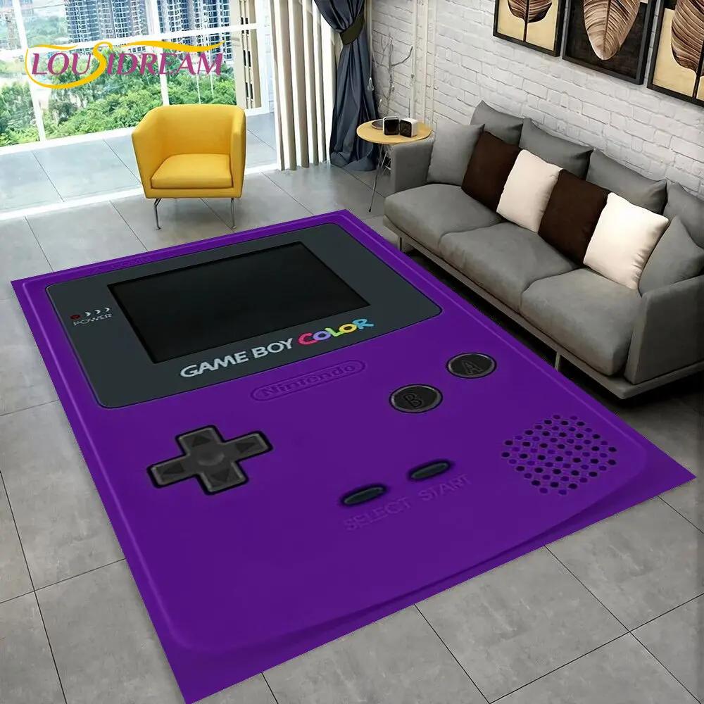 Коврик для игровой консоли Game Boy GBA в стиле ретро, ковер для дома, гостиной, детской спальни, дивана, коврика для двери, декора, нескользящий коврик для пола