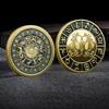 European and American commemorative coins, twelve zodiac gold coins, diamonds, coins, tarot, wishes, sun god, Christmas gift, Stocking stuffers