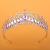 Bridal Crown Tiara Alloy Hair Accessories Birthday Crystal Crown Queen High End Atmosphere Headband