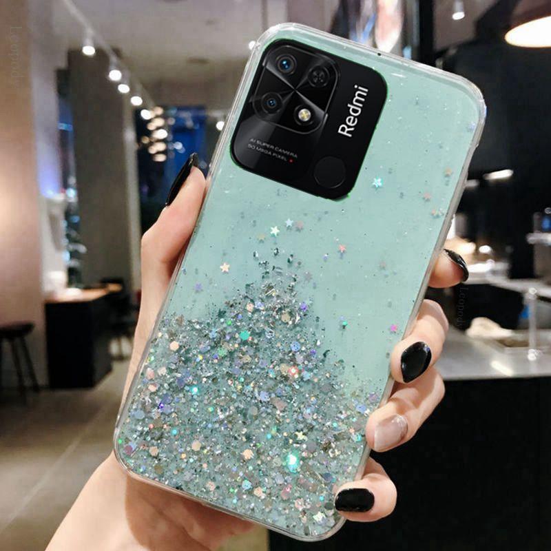 Блестящий чехол для телефона для redmi 10C 10 C10 C10 redmi10C задняя крышка CAPA Bling блестящий чехол для телефона для xiaomi redmi 10C полное покрытие