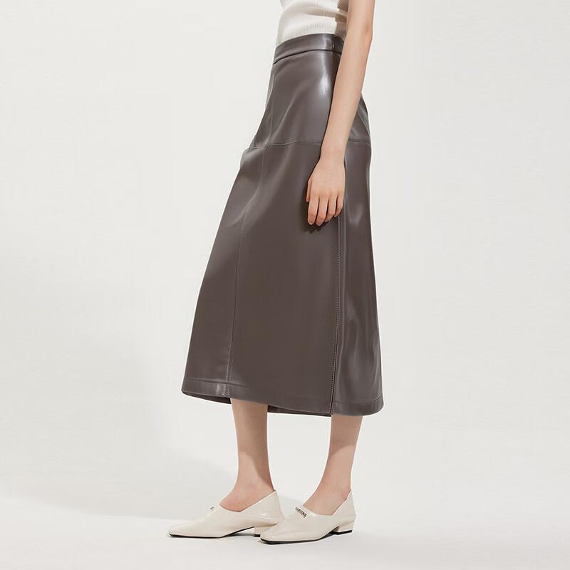 Tatu Autumn/Winter Slimming Faux Leather Pencil Skirt