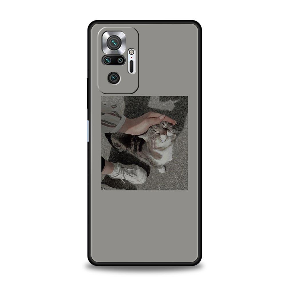 Cute Cat Phone Case For Xiaomi Redmi Note 13 12 5G 11 10 Pro Plus 4G 9S 9 8 7 9T 13C 10C 9C 9A Soft Silicone Cover
