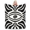 Eye Pattern Blanket Quality Warm Soft  Throw Blanket Spring Boy Girl Couch Bed Print Bedspread