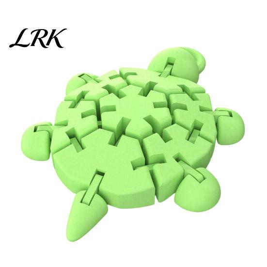 Декоративная фигурка черепахи для книжной полки, шарнирная фигурка, 3D-печатная милая черепашка с подвижными гибкими суставами, игрушка-рептилия для стола, снятие стресса