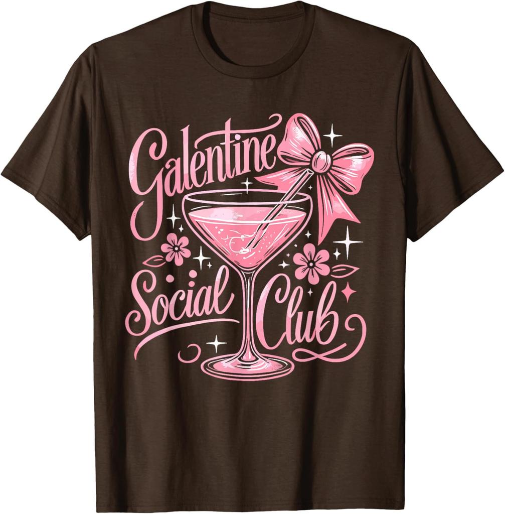 Galentine Social Club Valentines Day Coquette Cute Unisex T-Shirt