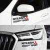 Car Rearview Mirror Decor Stickers Badge Emblem Decal Accessories For Mitsubishi ASX Lancer Pajero Outlander L200 EVO Lancer EX
